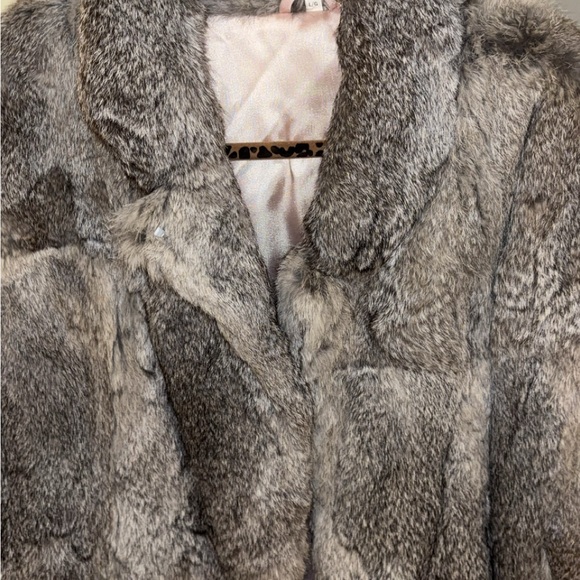 Vintage Luxurious Gray real rabbit Fur Coat - Picture 2 of 4
